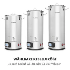 Maischfest Maischekessel 5 Teile 1500/3000W 35l LCD Edelstahl -Haushaltsgeräte 10033341 de 0003 logo