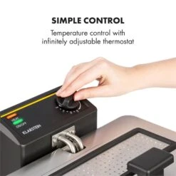 Family Fry Fritteuse 3000W Oil Drain Technology Edelstahl Silber -Haushaltsgeräte 10033342 yy 0004 logo Klarstein Family Fry Fritteuse 3000W silber