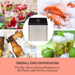 Clearcube Eiswürfelmaschine Klareis 13kg/24h Edelstahl Schwarz -Haushaltsgeräte 10033350 de 0003 usp