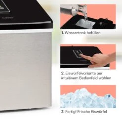 Clearcube Eiswürfelmaschine Klareis 13kg/24h Edelstahl Schwarz -Haushaltsgeräte 10033350 de 0004 usp