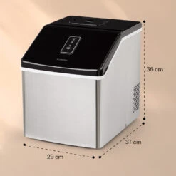 Clearcube Eiswürfelmaschine Klareis 13kg/24h Edelstahl Schwarz -Haushaltsgeräte 10033350 yy 0011 dimensions