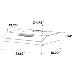 Contempo Neo Unterbau-Dunstabzugshaube 60cm 175m³/h LED Edelstahl -Haushaltsgeräte 10033472 uk 0009 logo