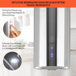 Beretta Inselabzugshaube Ø35cm Ab-/Umluft 650m³/h LED Edelstahl -Haushaltsgeräte 10033717 de 0004 usp