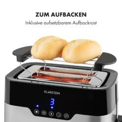 Arabica Toaster 920W LED-Display Touch-Bedienfeld Edelstahl -Haushaltsgeräte 10033728 de 0005 logo