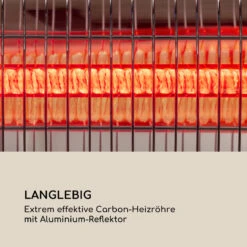 Dark Wave Infrarot-Heizstrahler 2000W Goldbeschichtete Carbonröhre IP65 Aluminium -Haushaltsgeräte 10033810 de 0007 logo