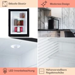 Brooklyn 42 Mini-Kühlschrank Glastür LED Ablage 12 Brooklyn 42 Mini-Kühlschrank Glastür LED Ablage -Haushaltsgeräte 10033821 DE 0005 usp