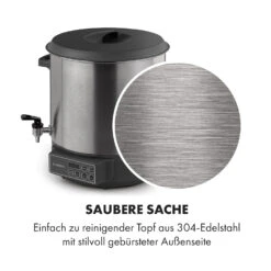 Lady Marmalade Einkochautomat Getränkespender 27L 100°C 12h Edelstahl -Haushaltsgeräte 10033825 de 0006 logo