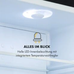 Frosty Mini-Kühlschrank EEC A Spiegelglastür 10 Liter Schwarz -Haushaltsgeräte 10033836 de 0007 logo