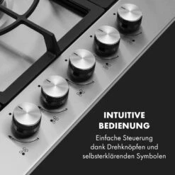 Ignito 5 Zonen Gaskochfeld 5-flammig Sabaf-Brenner Edelstahl Silber -Haushaltsgeräte 10034111 de 0004 logo