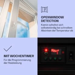 Lienz Elektrischer Kamin 1800W Steindekor Polystone Fernbedienung -Haushaltsgeräte 10034122 de 0004 logo