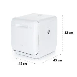 Aquatica Geschirrspüler Freistehend Installationsfrei 2 Gedecke 860W -Haushaltsgeräte 10034126 yy 0010 logo Klarstein Aquatica Geschirrspueler weiss