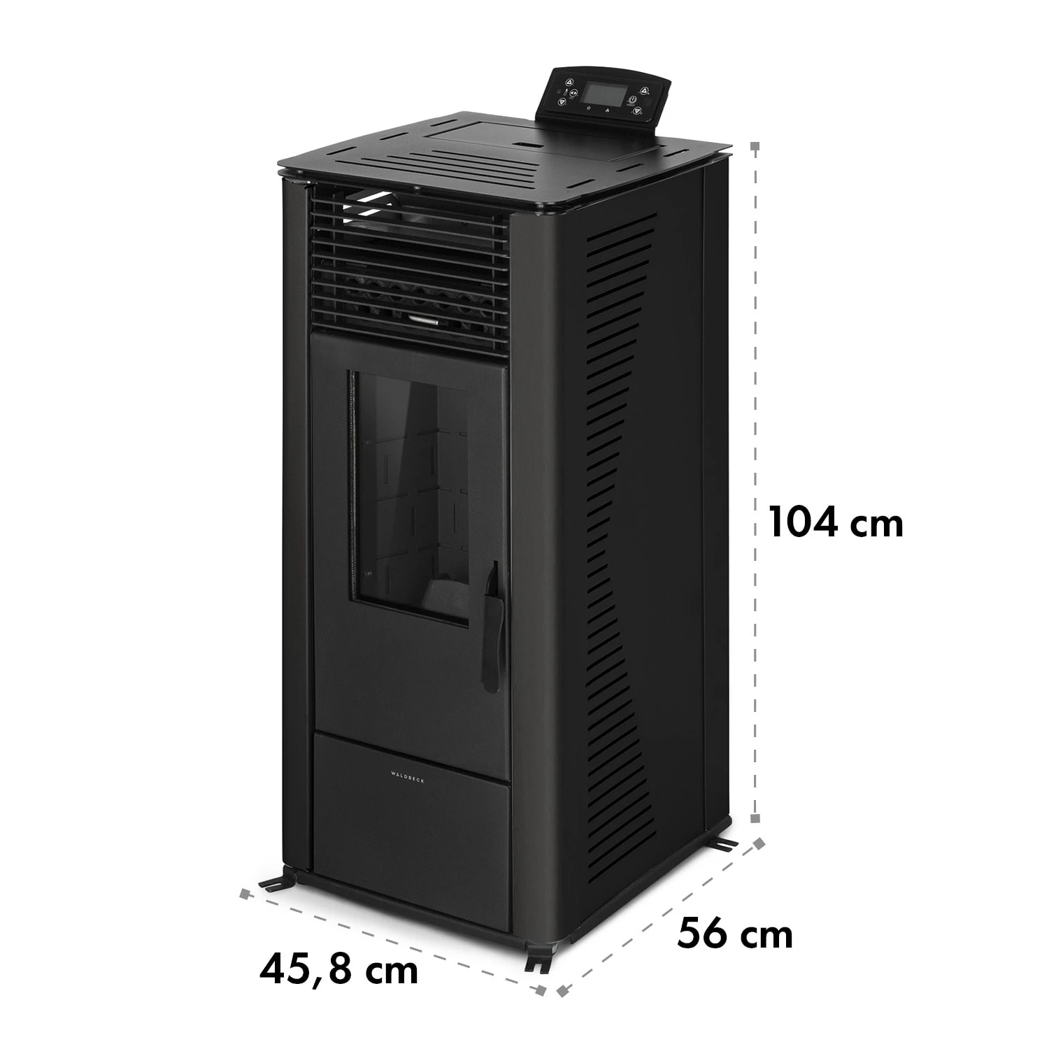 Energiewende Pelletofen 5/10 KW 5 Stufen Timer 18kg 250m³ Fernbedienung Schwarz 9 Energiewende Pelletofen 5/10 KW 5 Stufen Timer 18kg 250m³ Fernbedienung Schwarz – Bild 9
