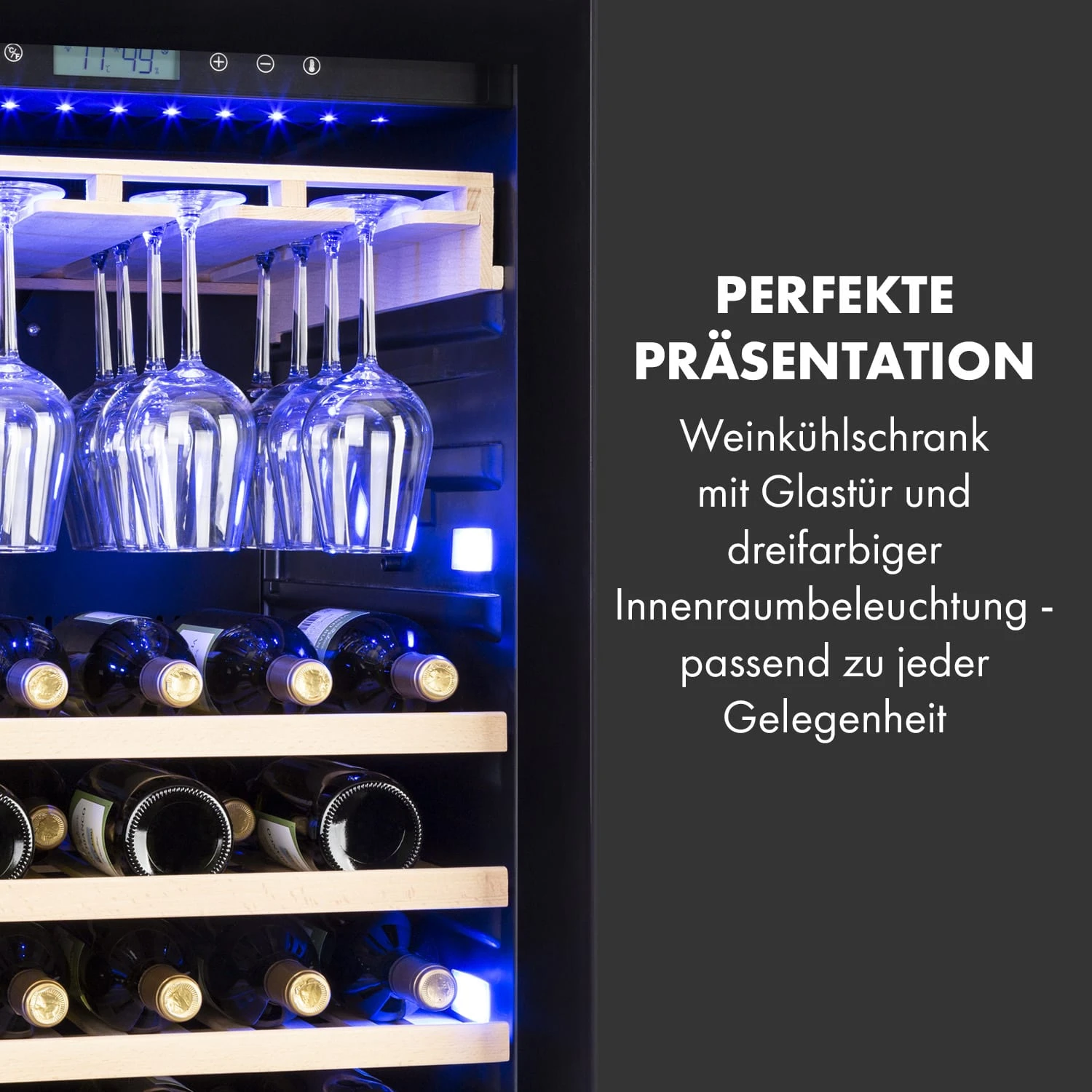 Vinovilla Grande 165 Built-in Uno Onyx Weinkühlschrank 433 Ltr 165 Fl. 6 Vinovilla Grande 165 Built-in Uno Onyx Weinkühlschrank 433 Ltr 165 Fl. – Bild 6