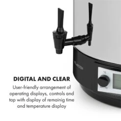 KonfiStar 60 Digital Einkocher Getränkespender 2500W 60L 100°C 180min -Haushaltsgeräte 10034241 yy 0006 logo Digital Food Preserver 60L