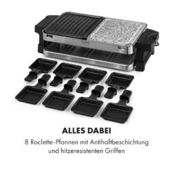 Sirloin Raclette 1500W Aluminium / Stein 8 Personen Kontroll-LED -Haushaltsgeräte 10034275 de 0006 logo