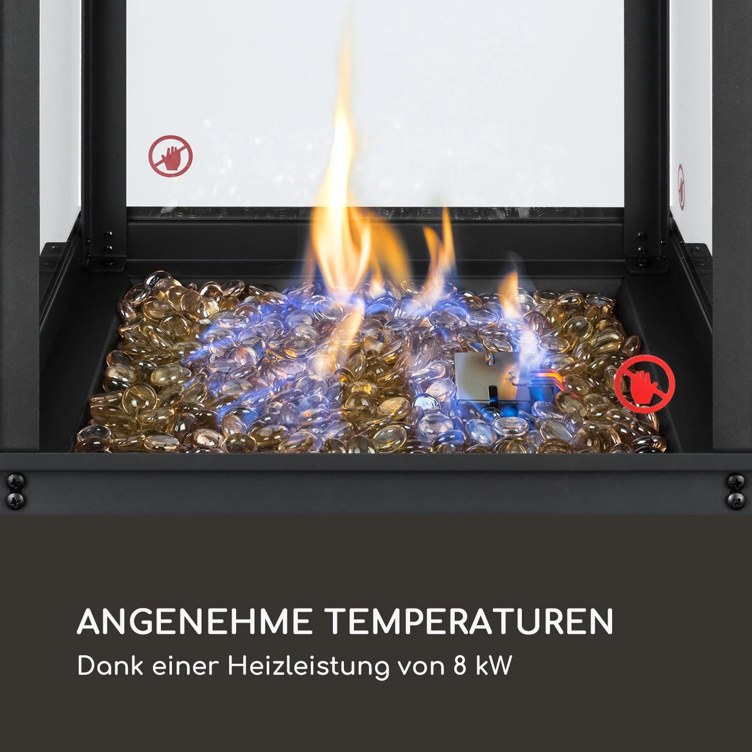 Flagranti Gasheizstrahler 8kW Gasflasche Bis 11kg Edelstahl Schwarz 3 Flagranti Gasheizstrahler 8kW Gasflasche Bis 11kg Edelstahl Schwarz – Bild 3