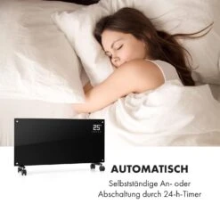 Bornholm Smart Konvektions-Heizgerät | 2000 W | SmartHeat Design: WiFi-Verbindung | LED-Display | 24-h-Timer | 2 Heizstufen: 1000 / 2000 W | IP24: Spritzwassergeschützt | Fernbedienung | Standgerät -Haushaltsgeräte 10034391 de 0004 logo