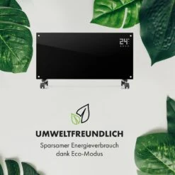 Bornholm Smart Konvektions-Heizgerät | 2000 W | SmartHeat Design: WiFi-Verbindung | LED-Display | 24-h-Timer | 2 Heizstufen: 1000 / 2000 W | IP24: Spritzwassergeschützt | Fernbedienung | Standgerät -Haushaltsgeräte 10034391 de 0007 logo