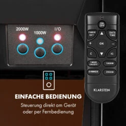 Verbier Elektrischer Kamin Elektrokamin 1000 / 2000 W LED-InstaFire Thermostat Timer Überhitzungsschutz -Haushaltsgeräte 10034396 de 0003 logo