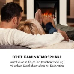 Verbier Elektrischer Kamin Elektrokamin 1000 / 2000 W LED-InstaFire Thermostat Timer Überhitzungsschutz -Haushaltsgeräte 10034396 de 0007 logo