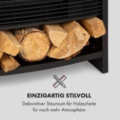 Bergamo Elektrischer Kamin 900/1800W Thermostat Holzoptik -Haushaltsgeräte 10034397 de 0005 logo
