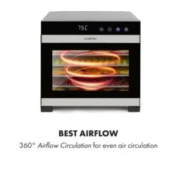 Flavour Dry Dörrautomat Temperatur: 35 - 75 °C Digitaler Thermostat -Haushaltsgeräte 10034423 yy 0004 logo Klarstein Flavour Dry Doerrautomat schwarz