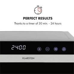 Flavour Dry Dörrautomat Temperatur: 35 - 75 °C Digitaler Thermostat -Haushaltsgeräte 10034423 yy 0006 logo Klarstein Flavour Dry Doerrautomat schwarz