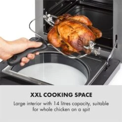 AeroVital Easy Touch Heißluftfritteuse 1700W 14l Timer 16 Programme Metallic / Schwarz -Haushaltsgeräte 10034451 yy 0004 logo Klarstein AeroVital easy touch Heissluftfritteuse