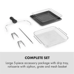 AeroVital Easy Touch Heißluftfritteuse 1700W 14l Timer 16 Programme Schwarz -Haushaltsgeräte 10034452 yy 0007 logo Klarstein AeroVital easy touch Fritteuse schwarz