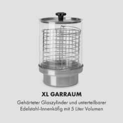 Wurstfabrik 600 Hot Dog Maker 600W 3 Spieße 5L 30-100°C Glas Edelstahl -Haushaltsgeräte 10034454 de 0004 logo