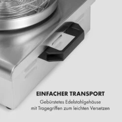 Wurstfabrik 600 Hot Dog Maker 600W 3 Spieße 5L 30-100°C Glas Edelstahl -Haushaltsgeräte 10034454 de 0007 logo