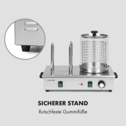 Wurstfabrik 600 Hot Dog Maker 600W 3 Spieße 5L 30-100°C Glas Edelstahl -Haushaltsgeräte 10034454 de 0008 logo