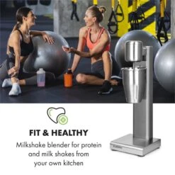 Haushaltsgeräte -Haushaltsgeräte 10034456 yy 0002 logo Klarstein Kraftpaket Pro Milchshake Mixer 80W