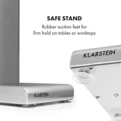 Kraftpaket Milchshake-Mixer Proteinshake 80W Edelstahl Silber -Haushaltsgeräte 10034456 yy 0008 logo Klarstein Kraftpaket Pro Milchshake Mixer 80W