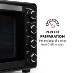 Masterchef 45 Mini-Backofen 45l 2000W 100-230 °C Timer Schwarz -Haushaltsgeräte 10034496 yy 0005 logo Klarstein Masterchef 45 Mini Backofen 45l schwarz