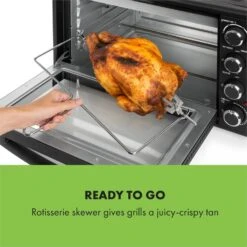 Masterchef 45 Mini-Backofen 45l 2000W 100-230 °C Timer Schwarz -Haushaltsgeräte 10034496 yy 0006 logo Klarstein Masterchef 45 Mini Backofen 45l schwarz