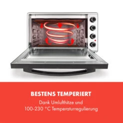 Masterchef 45 Mini-Backofen 45l 2000W 100-230 °C Timer Silber -Haushaltsgeräte 10034497 de 0003 logo