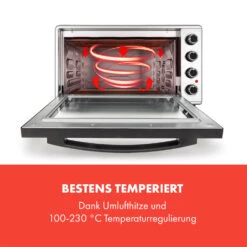 Masterchef 60 Mini-Backofen 60l 2000W 100-230 °C Timer Silber -Haushaltsgeräte 10034499 de 0003 logo