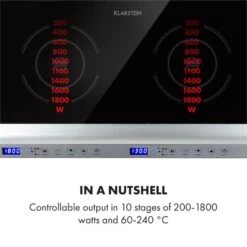 Cucinata Induktionskochfeld 3100W 10 Leistungsstufen 200-1300W 9 Cucinata Induktionskochfeld 3100W 10 Leistungsstufen 200-1300W -Haushaltsgeräte 10034503 yy 0004 logo Klarstein Cucinata Induktionskochfeld 3100 W