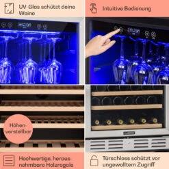 Vinovilla Grande 127 Built-in Uno Weinkühlschrank 320 Ltr 127 Fl. LED -Haushaltsgeräte 10034524 DE 0005 usp