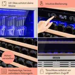 Vinovilla Grande 116 Built-in Duo Weinkühlschrank 310 Ltr 116 Fl. LED -Haushaltsgeräte 10034525 DE 0005 usp