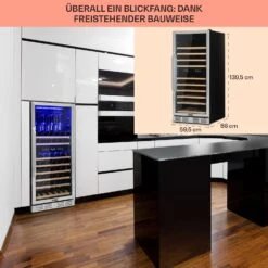 Vinovilla Grande 116 Built-in Duo Weinkühlschrank 310 Ltr 116 Fl. LED -Haushaltsgeräte 10034525 DE 0006 usp