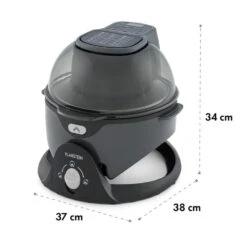 VitAir Pommesmaster Heißluftfritteuse 360° 1400W 50-240°C Timer -Haushaltsgeräte 10034529 yy 0011 logo Klarstein VitAir Swing Heissluftfritteuse schwarz
