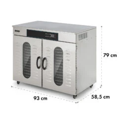 Master Jerky 500 Dörrautomat 3000W 40-90 °C 24h-Timer Edelstahl Silber -Haushaltsgeräte 10034545 yy 0008 dimensions