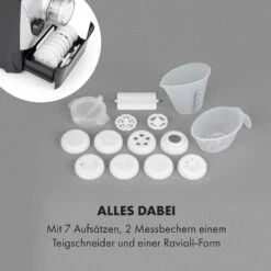 Pastamania Nudelmaschine 260W 7 Aufsätze 500 G 60 DB LED 13 Pastamania Nudelmaschine 260W 7 Aufsätze 500 G 60 DB LED -Haushaltsgeräte 10034566 de 0006 logo