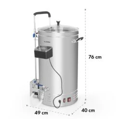 Brauheld Pro Maischekessel 2500W 35L 30-100°C Umwälzpumpe Edelstahl -Haushaltsgeräte 10034587 yy 0009 logo Klarstein Brauheld Pro Maischekessel 35 Liter