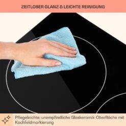 EasyCook Domino Keramikkochfeld 3000W Drehregler Schwarz -Haushaltsgeräte 10034603 de 0008 usp