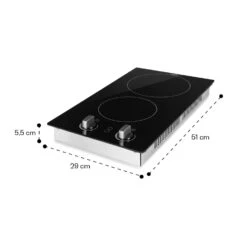 EasyCook Domino Keramikkochfeld 3000W Drehregler Schwarz -Haushaltsgeräte 10034603 yy 0011 dimensions