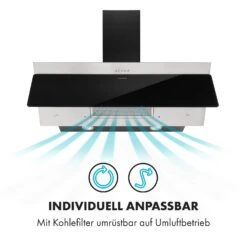Alessia Dunstabzugshaube Kopffreihaube 350 M³/h Push Control Schwarz -Haushaltsgeräte 10034717 de 0004 logo
