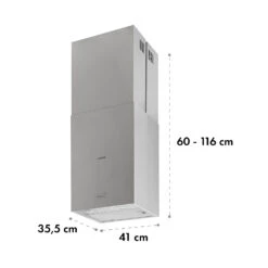 Structura Inselabzugshaube Abluft 641 M³/h Max. LED-Licht Edelstahl -Haushaltsgeräte 10034849 yy 0009 logo